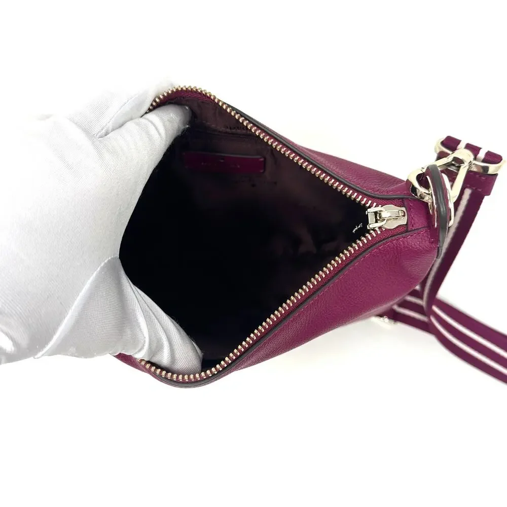 Kate Spade Rosie Small Crossbody Dark Raspberry Pink Leather Purse WKR00630 NWT